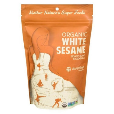 Organic White Sesame Seeds 350 Grams (Case Of 6) by Avafina Organics