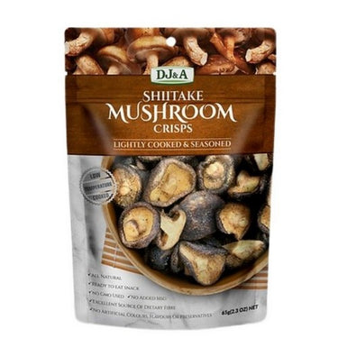 Shiitake Mushroom Crisps Lightly Cooked And Seasoned 65 Grams (Case Of 10) by DJ's