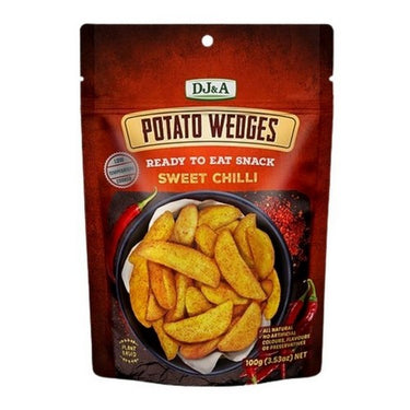 Spiced Potato Wedges With Easy Sweet Chilli 100 Grams (Case Of 10) by DJ's