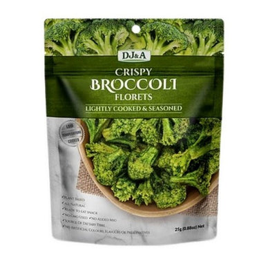 Florets Broccoli Crispy Lightly Cooked And Seasoned 25 Grams (Case Of 14) by DJ's