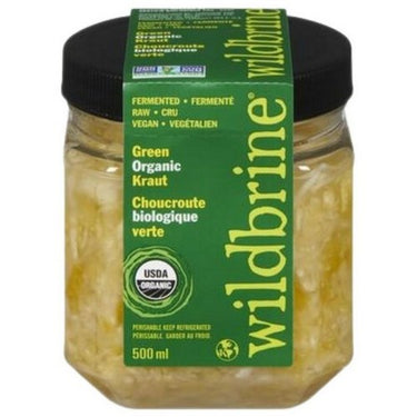 Organic Green Sauerkraut 500 MI (Case Of 6) by Wildbrine