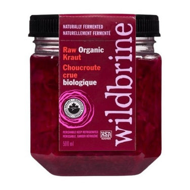 Organic Red Cabbage Sauerkraut 500 MI (Case Of 6) by Wildbrine