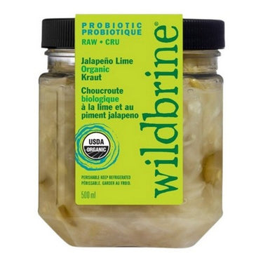 Jalapeno Lime Organic Sauerkraut 500 MI (Case Of 6) by Wildbrine