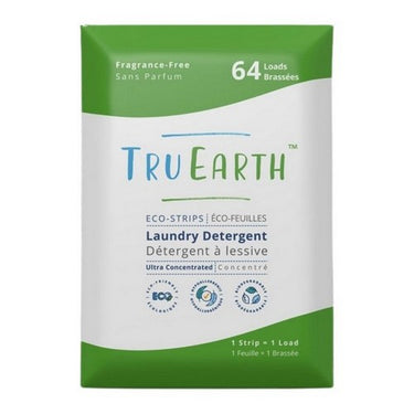 Original Eco Strip Liquidless Laundry Detergent Fresh Linen Fragrance Free 64 Count (Case Of 6) by Tru Earth