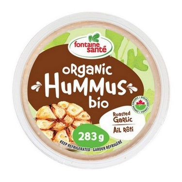 Organic Roasted Garlic Hummus 283 Grams (Case Of 9) by Fontaine Sante