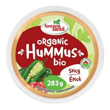 Organic Spicy Hummus 283 Grams (Case Of 9) by Fontaine Sante