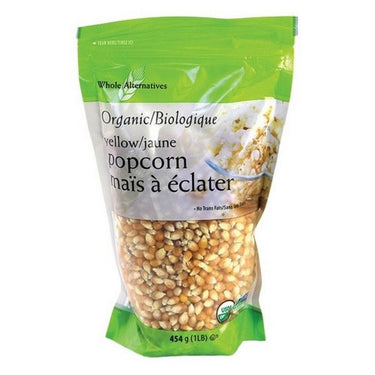 Organic Yellow Popping Popcorn 454 Grams (Case Of 12) by Whole Alternatives
