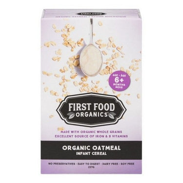 Organic Oatmeal Infant Cereal 227 Grams (Case Of 6) by First Food Organics