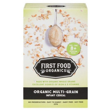 Organic Multi Grain Infant Cereal 227 Grams (Case Of 6) by First Food Organics