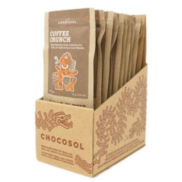 Coffee Crunch Dark Chocolate 75 Grams (Case Of 10) by Chocosol