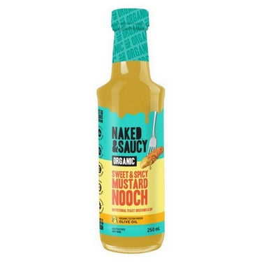 Organic Sweet And Spicy Mustard Nooch 250 Ml (Case Of 12) by Naked & Saucy