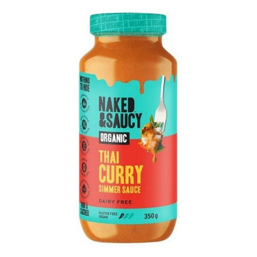 Organic Thai Curry Simmer Sauce 350 Grams (Case Of 12) by Naked & Saucy