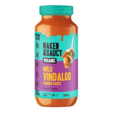 Organic Mild Vindaloo Simmer Sauce 350 Grams (Case Of 12) by Naked & Saucy