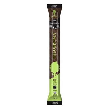 Organic 72% Pure Dark Cocoa Chocolate Baton 35 Grams (Case Of 18) by Theobroma