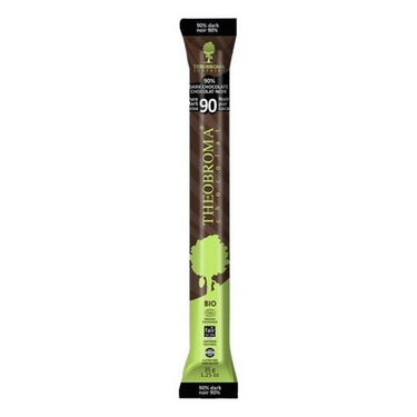 Organic 90% Pure Dark Cocoa Chocolate Baton 35 Grams (Case Of 18) by Theobroma