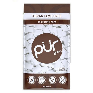 Chocolate Mint 77 Grams (Case Of 12) by Pur Gum