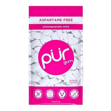 Pomegranate Mint 77 Grams (Case Of 12) by Pur Gum