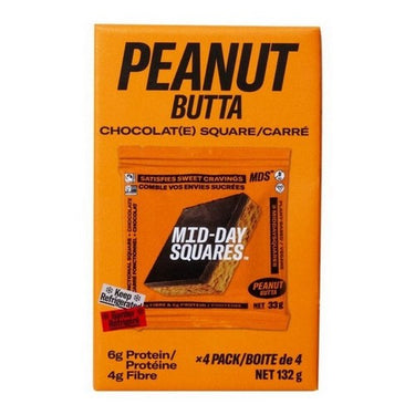 Peanut Butta Functional Chocolate 33 Grams X 4 (Case Of 5) by Mid-Day Squares