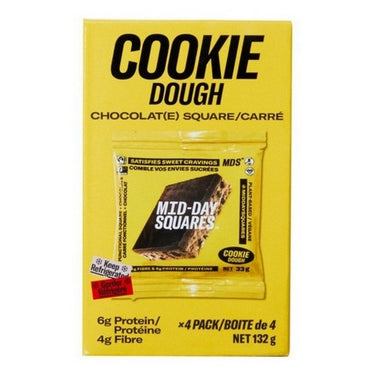 Cookie Dough Functional Chocolate 33 Grams X 4 (Case Of 5) by Mid-Day Squares