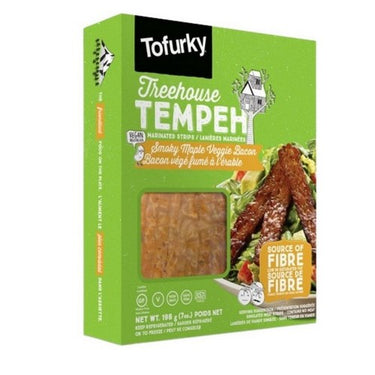 Tempeh Smoky Maple Bacon Marinated Strips 198 Grams (Case Of 10) by Tofurky