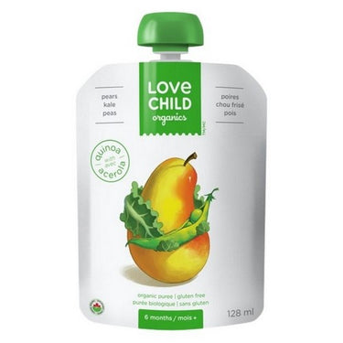 Puree Pears Kale And Peas 128 Ml (Case Of 12) by Love Child Organics