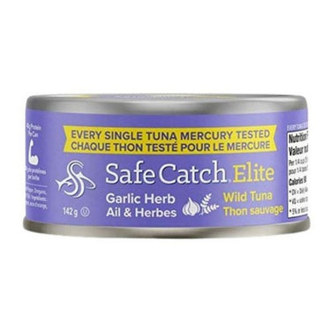 Elite Garlic Herb Wild Tuna 142 Grams (Case Of 6) by Safecatch