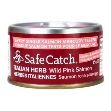 Wild Pink Salmon Italian Herb 85 Grams (Case Of 12) by Safecatch