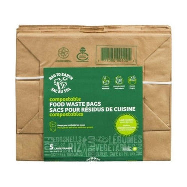 Bag To Earth, Large Food Waste Bags, 5 Count (Case Of 12)