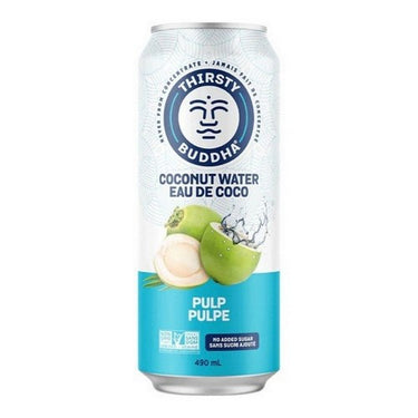 All Natural Coconut Water With Pulp 490 MI (Case Of 12) by Thirsty Buddha