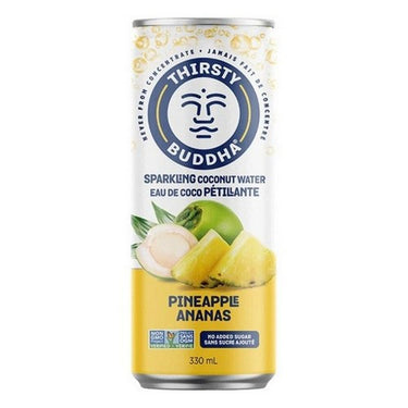 Sparkling Coconut Water with Pineapple 330 MI (Case Of 12) by Thirsty Buddha