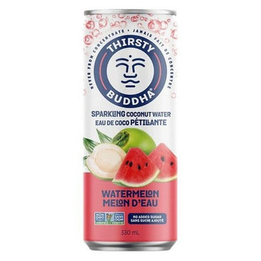 Sparkling Coconut Water with Watermelon 330 MI (Case Of 12) by Thirsty Buddha