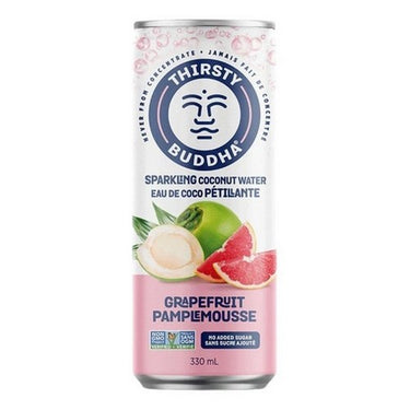 Sparkling Coconut Water With Grapefruit 330 MI (Case Of 12) by Thirsty Buddha