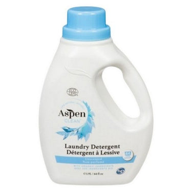 Organic Unscented Laundry Detergent Natural 1.9 Liters (Case Of 3) by Aspen