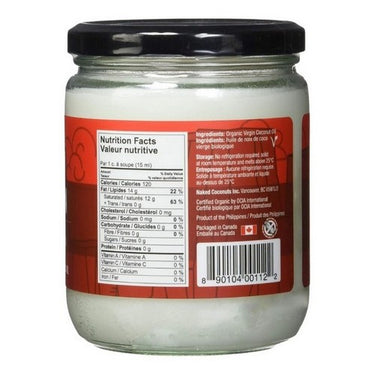 Organic Virgin Coconut Oil 444 Ml (Case Of 6) by Naked Coconuts