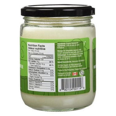 Organic Unscented Coconut Oil 444 Ml (Case Of 6) by Naked Coconuts