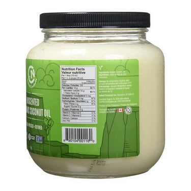 Organic Unscented Coconut Oil 1.6 Liters (Case Of 6) by Naked Coconuts