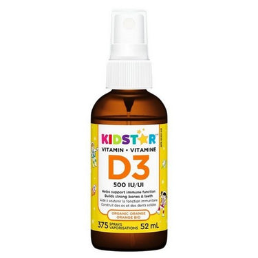 Vitamin D3 Spray Delicious Organic Orange 52 Ml by Kidstar Nutrients