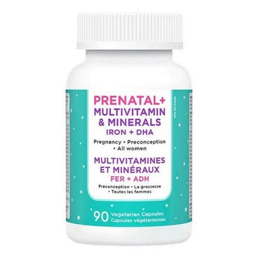 Prenatal Plus Multivitamin And Minerals Iron Plus DHA For Women 90 Count by Kidstar Nutrients
