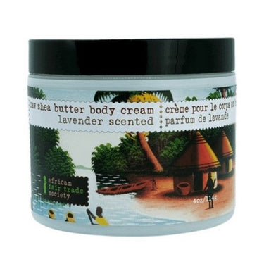 Raw Shea Butter Body Cream With Lavender 114 Grams by African Fair Trade Society