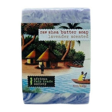 Raw Shea Butter Soap Lavender Scented 113 Grams by African Fair Trade Society