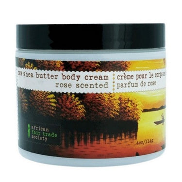 Organic Rose Body Cream With Shea Butter 114 Grams by African Fair Trade Society