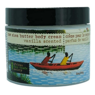 Raw Vanilla Shea Butter Body Cream 57 Grams by African Fair Trade Society