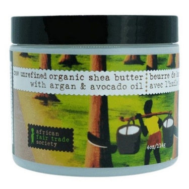 Organic Shea Butter With Argan And Avocado Oil 114 Grams by African Fair Trade Society