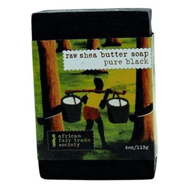 Pure Black Soap With Shea Butter 142 Grams by African Fair Trade Society