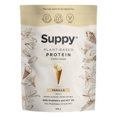 Organic Protein Vanilla With Probiotics And MCT Oil 500 Grams by Suppy