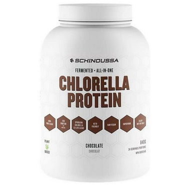 Fermented Chlorella Protein Powder Chocolate 840 Grams by Schinoussa