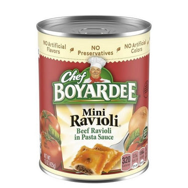 Mini Beef Ravioli In Tomato And Meat Sauce 425 Grams (Case Of 24) by Chef Boyardee