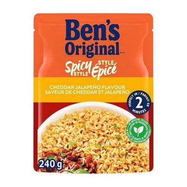 Cheddar And Jalapeno Flavoured Rice Spicy Style 240 Grams (Case Of 12) by Ben's