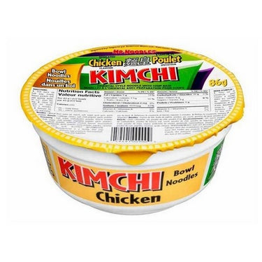 Kimchi Noodles Chicken Flavoured Bowl 86 Grams (Case Of 12) by Mr. Noodles