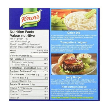 Onion Soup Mix Recipe 56 Grams (Case Of 24) by Knorr